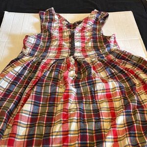 Plaid Sleeveless Dress